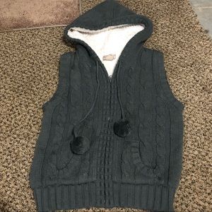Arizona Fleece Lined Knit Vest with Pockets